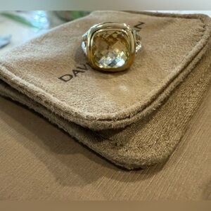David Yurman - Albion Ring 11.5mm, size 5.5, Champagne Citrine